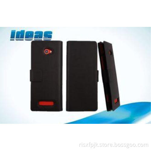 Flip Type HTC Leather Phone Case , HTC 8X C620e Leather Cel